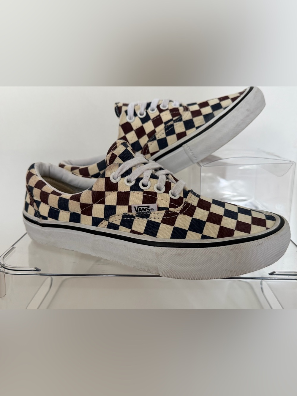 Vans Era Pro Multi Checkerboard Skate Shoes Men's 6.5 / Women's 8, No Box)